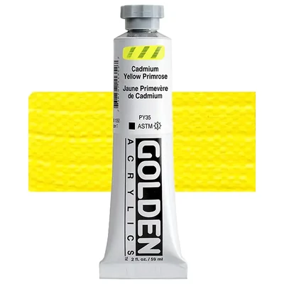 Golden Acrylics Heavy Body akrilfesték, 59 ml - 1135, cadmium yellow primrose