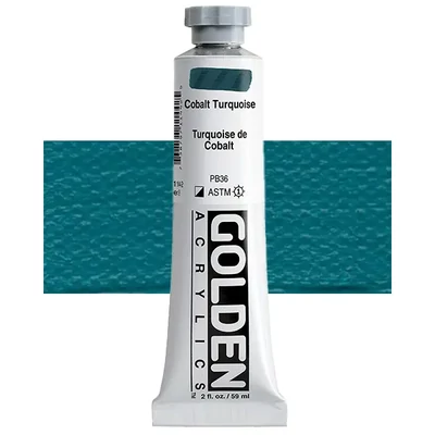 Golden Acrylics Heavy Body akrilfesték, 59 ml - 1144, cobalt turquoise