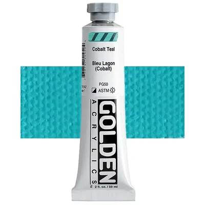 Golden Acrylics Heavy Body akrilfesték, 59 ml - 1145, cobalt teal