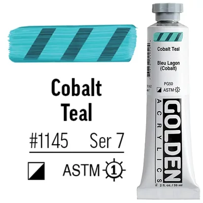 Golden Acrylics Heavy Body akrilfesték, 59 ml - 1145, cobalt teal