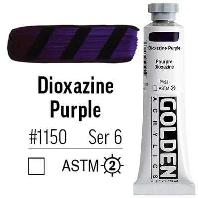 Golden Acrylics Heavy Body akrilfesték, 59 ml - 1150, dioxazine purple