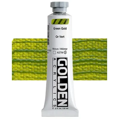 Golden Acrylics Heavy Body akrilfesték, 59 ml - 1170, green gold