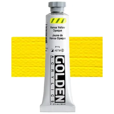 Golden Acrylics Heavy Body akrilfesték, 59 ml - 1191, hansa yellow opaque