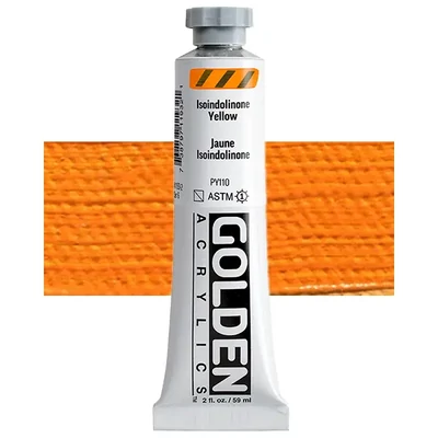 Golden Acrylics Heavy Body akrilfesték, 59 ml - 1193, isoindolinone yellow