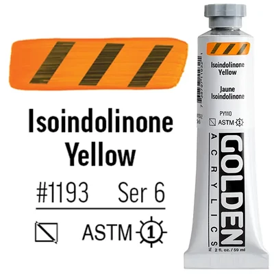 Golden Acrylics Heavy Body akrilfesték, 59 ml - 1193, isoindolinone yellow