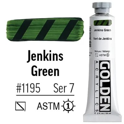 Golden Acrylics Heavy Body akrilfesték, 59 ml - 1195, jenkins green