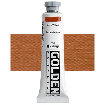 Golden Acrylics Heavy Body akrilfesték, 59 ml - 1202, mars yellow