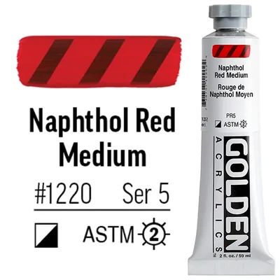 Golden Acrylics Heavy Body akrilfesték, 59 ml - 1220, naphthol red medium