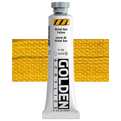 Golden Acrylics Heavy Body akrilfesték, 59 ml - 1225, nickel azo yellow