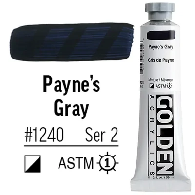 Golden Acrylics Heavy Body akrilfesték, 59 ml - 1240, payne's gray