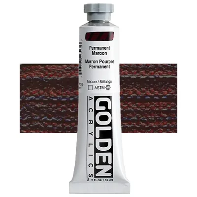 Golden Acrylics Heavy Body akrilfesték, 59 ml - 1252, permanent maroon