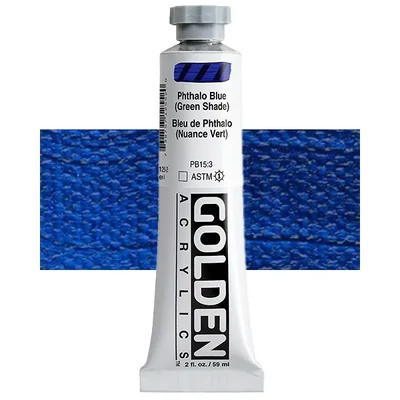 Golden Acrylics Heavy Body akrilfesték, 59 ml - 1255, phthalo blue (green shade)
