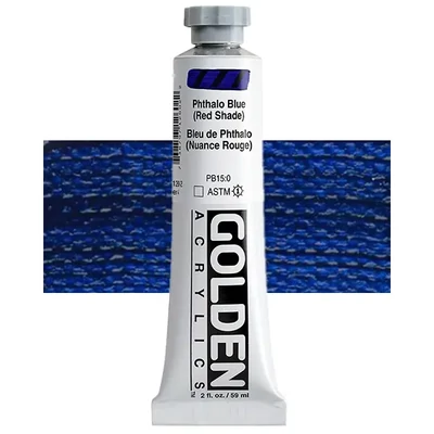 Golden Acrylics Heavy Body akrilfesték, 59 ml - 1260, phthalo blue (red shade)