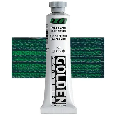 Golden Acrylics Heavy Body akrilfesték, 59 ml - 1270, phthalo green (blue shade)