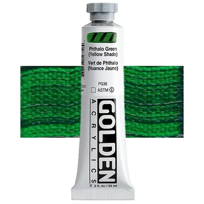 Golden Acrylics Heavy Body akrilfesték, 59 ml - 1275, phthalo green (yellow shade)