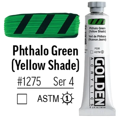 Golden Acrylics Heavy Body akrilfesték, 59 ml - 1275, phthalo green (yellow shade)
