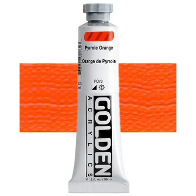 Golden Acrylics Heavy Body akrilfesték, 59 ml - 1276, pyrrole orange