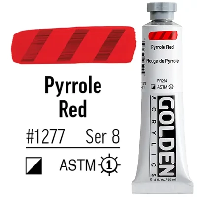 Golden Acrylics Heavy Body akrilfesték, 59 ml - 1277, pyrrole red