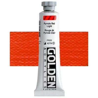 Golden Acrylics Heavy Body akrilfesték, 59 ml - 1279, pyrrole red light