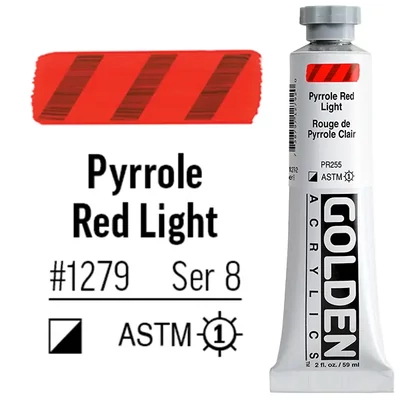 Golden Acrylics Heavy Body akrilfesték, 59 ml - 1279, pyrrole red light