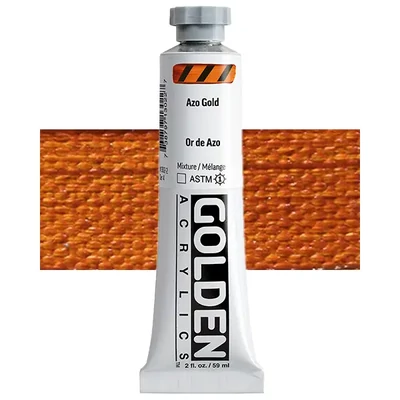 Golden Acrylics Heavy Body akrilfesték, 59 ml - 1302, azo gold