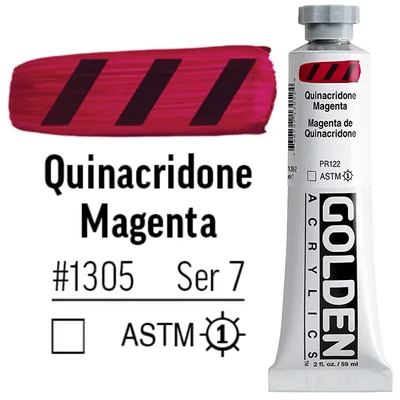 Golden Acrylics Heavy Body akrilfesték, 59 ml - 1305, quinacridone magenta