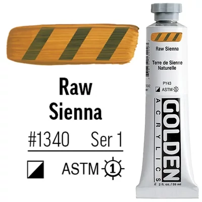 Golden Acrylics Heavy Body akrilfesték, 59 ml - 1340, raw sienna