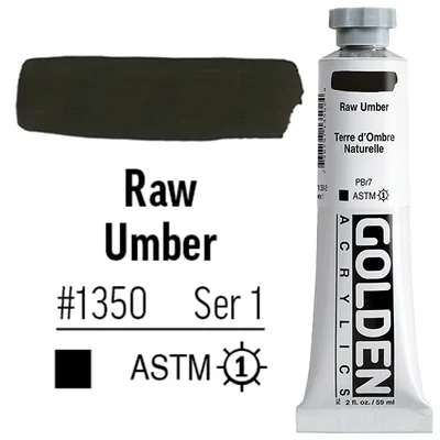 Golden Acrylics Heavy Body akrilfesték, 59 ml - 1350, raw umber