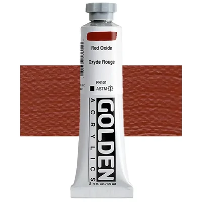 Golden Acrylics Heavy Body akrilfesték, 59 ml - 1360, red oxide