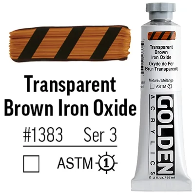 Golden Acrylics Heavy Body akrilfesték, 59 ml - 1383, transparent brown iron oxide