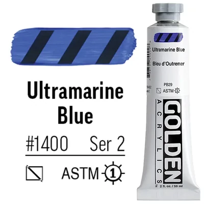 Golden Acrylics Heavy Body akrilfesték, 59 ml - 1400, ultramarine blue