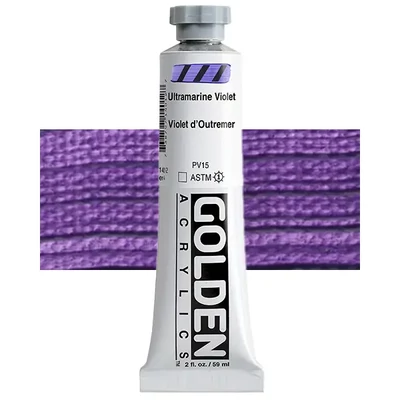 Golden Acrylics Heavy Body akrilfesték, 59 ml - 1401, ultramarine violet