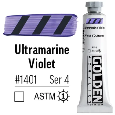 Golden Acrylics Heavy Body akrilfesték, 59 ml - 1401, ultramarine violet
