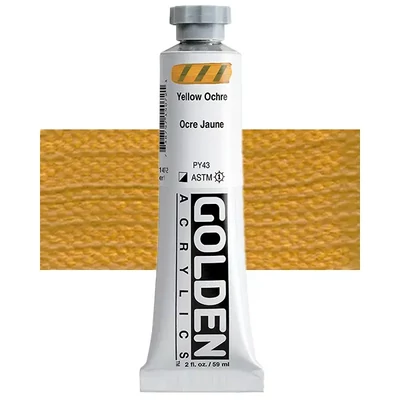 Golden Acrylics Heavy Body akrilfesték, 59 ml - 1407, yellow ochre