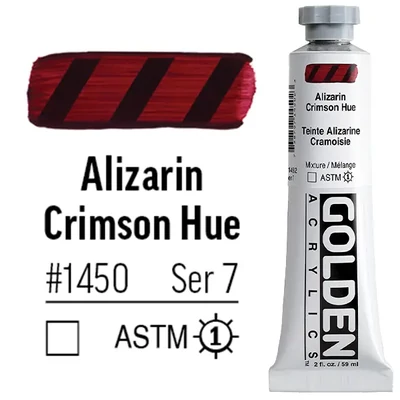 Golden Acrylics Heavy Body akrilfesték, 59 ml - 1450, alizarin crimson hue