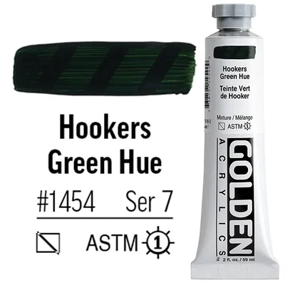 Golden Acrylics Heavy Body akrilfesték, 59 ml - 1454, hookers green hue