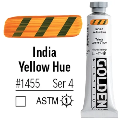 Golden Acrylics Heavy Body akrilfesték, 59 ml - 1455, india yellow hue