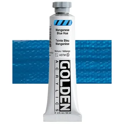 Golden Acrylics Heavy Body akrilfesték, 59 ml - 1457, manganese blue hue