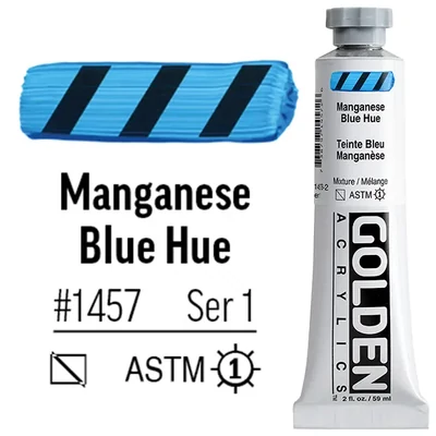 Golden Acrylics Heavy Body akrilfesték, 59 ml - 1457, manganese blue hue