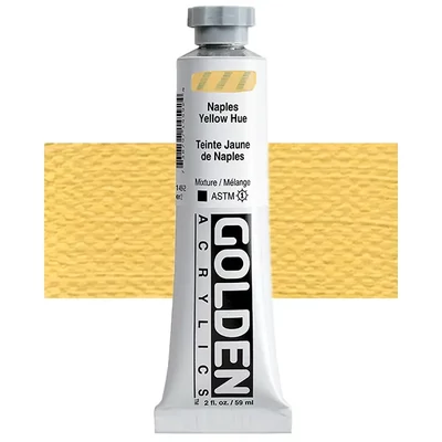 Golden Acrylics Heavy Body akrilfesték, 59 ml - 1459, naples yellow hue