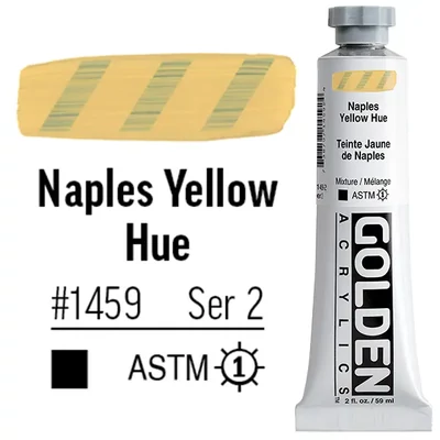 Golden Acrylics Heavy Body akrilfesték, 59 ml - 1459, naples yellow hue