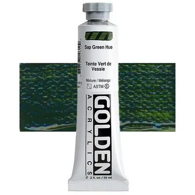 Golden Acrylics Heavy Body akrilfesték, 59 ml - 1461, sap green hue