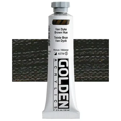 Golden Acrylics Heavy Body akrilfesték, 59 ml - 1462, van dyke brown hue
