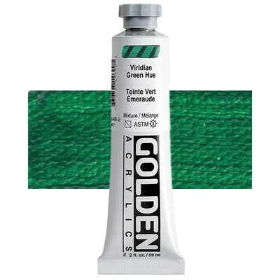 Golden Acrylics Heavy Body akrilfesték, 59 ml - 1469, viridian green hue