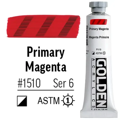 Golden Acrylics Heavy Body akrilfesték, 59 ml - 1510, primary magenta