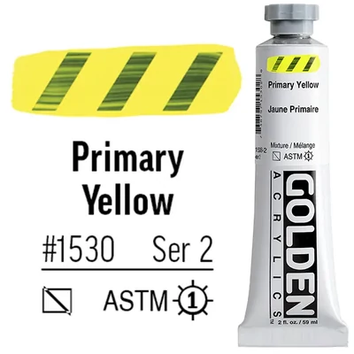 Golden Acrylics Heavy Body akrilfesték, 59 ml - 1530, primary yellow