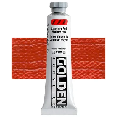 Golden Acrylics Heavy Body akrilfesték, 59 ml - 1552, cadmium red medium hue