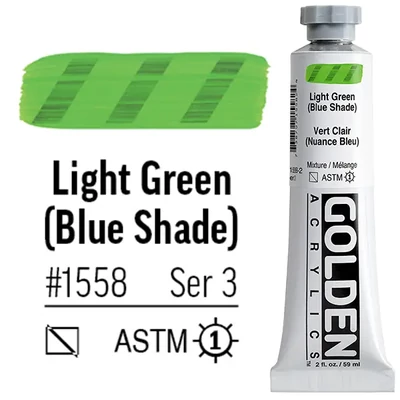 Golden Acrylics Heavy Body akrilfesték, 59 ml - 1558, light green (blue shade)