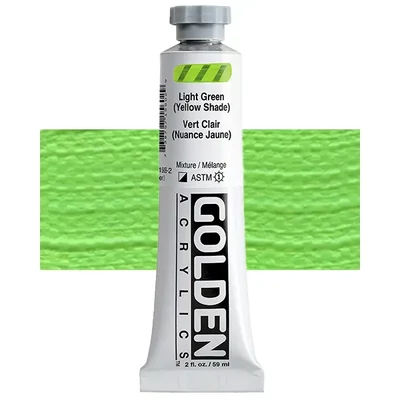 Golden Acrylics Heavy Body akrilfesték, 59 ml - 1560, light green (yellow shade)