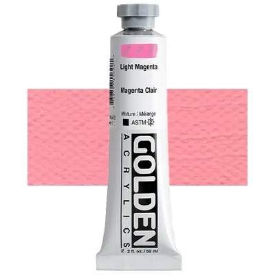 Golden Acrylics Heavy Body akrilfesték, 59 ml - 1562, light magenta